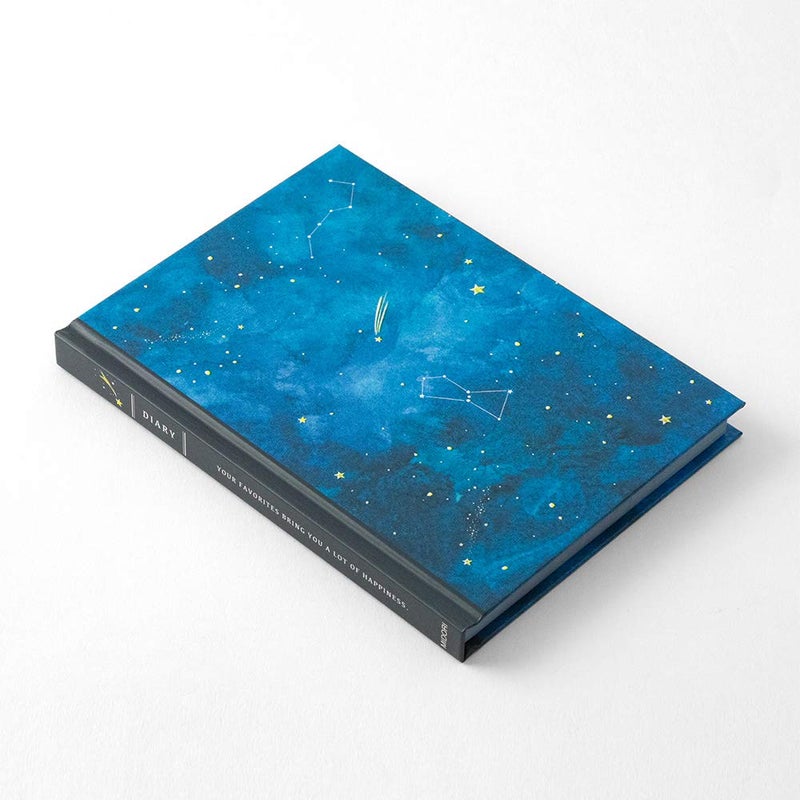 Midori DESIGNPHIL Midori 12886006 Diary, Night Sky Pattern - Image 2